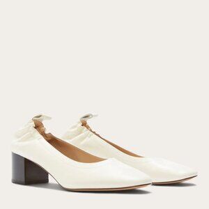 Everlane Day Heel in White, Size 10